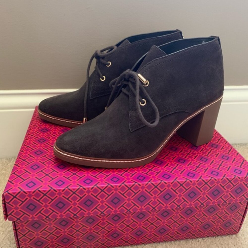 Tory Burch Hilary Suede Booties - Size 10M - Authentic